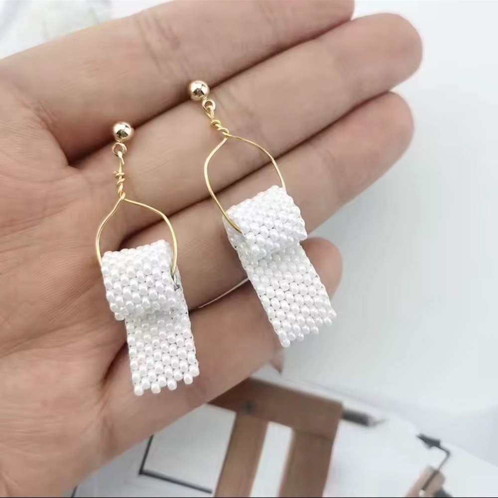 Funny Toilet Paper Dangle Gold Earrings